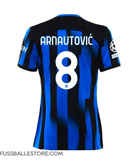 Günstige Inter Milan Marko Arnautovic #8 Heimtrikot Damen 2023-24 Kurzarm